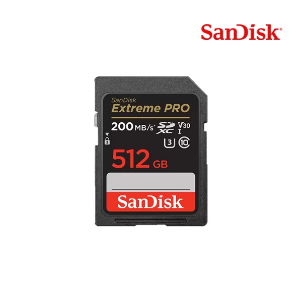 SDXC, Class10, Extreme Pro, UHS-I (U3), V30, 200MBs 512GB  [SDSDXXD-512G-GN4IN] ▶ SDSDXXY-512G-GN4IN 후속모델 ◀