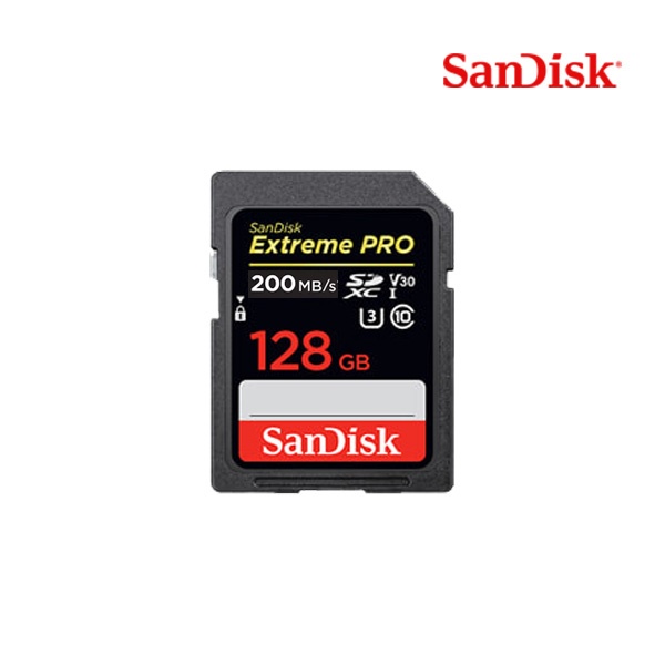 SDXC, Class10, Extreme Pro, UHS-I (U3), V30, 200MBs 128GB  [SDSDXXD-128G-GN4IN] ▶ SDSDXXY-128G-GN4IN 후속모델 ◀