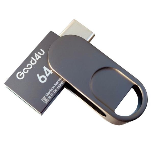 USB, 굿포유 OTG20 Type-C [64GB/메탈그레이]