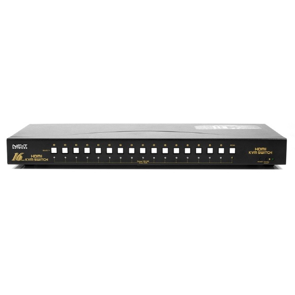 이지넷 NEXT-7216KVM [HDMI KVM스위치/16:1/USB/케이블 별도]