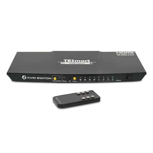 티이스마트 HCK0401A1U [HDMI KVM스위치/4:1/USB/C타입/오디오 지원]