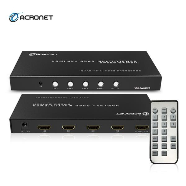 ACRONET VDK-SW041V2 [모니터 분할기/멀티뷰어/4:1/HDMI/오디오 지원]