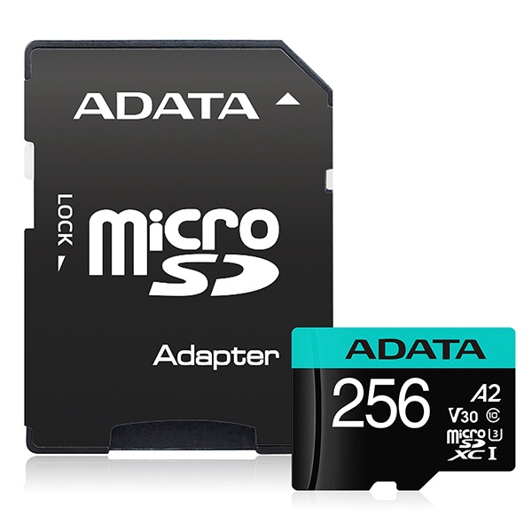 ADATA 마이크로 SD카드 외장메모리 256GB UHS-I U3 Class10 V30 A2