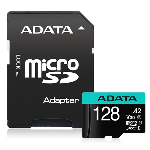ADATA 마이크로 SD카드 외장메모리 128GB UHS-I U3 Class10 V30 A2