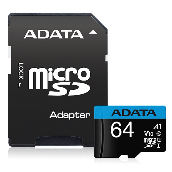 ADATA 마이크로 SD카드 외장메모리 64GB U1 Class10 V10 A1