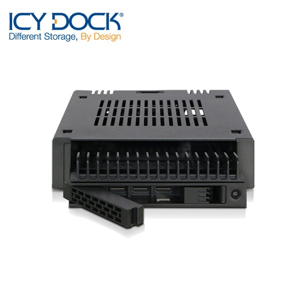 ICYDOCK 2.5형 SSD/HDD 장착 하드랙 ICYDOCK MB741SP-B (3.5형 베이 장착[2.5형 SAS/SATA지원 하드랙)