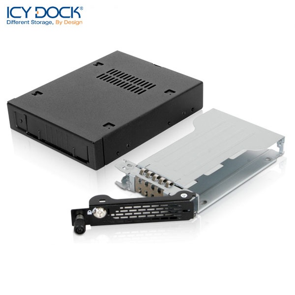 ICYDOCK 2.5형 SSD/HDD 장착 하드랙 ICYDOCK MB491SKL-B (3.5형 베이 장착[2.5형 SAS/SATA지원 하드랙)