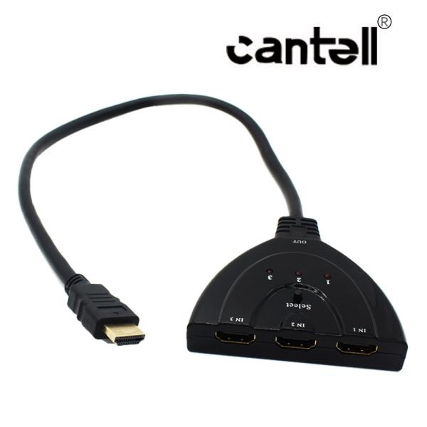 cantell [모니터 선택기/3:1/HDMI/오디오 지원]
