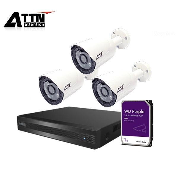 CCTV 실외형 패키지, ATTN-DTF*1대 / XB*3대 [210만화소] [1TB 하드 포함]