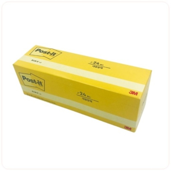 포스트잇 노트 654-24 노랑 대용량팩