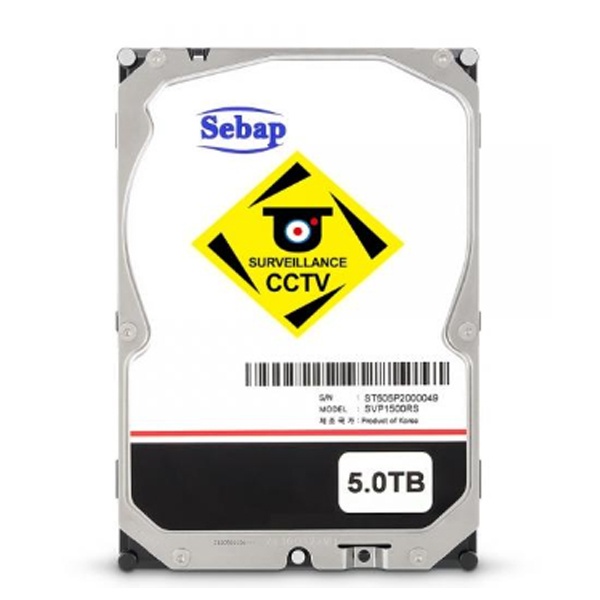 BUSCAR CCTV HDD 5TB SVP1500RS (3.5HDD/ SATA3/ 5400rpm/ 64MB/ PMR/ 리퍼비시)