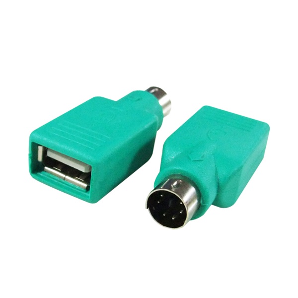 USB-A 2.0 to PS/2 F/M 변환젠더, DWG-USBFPS2M [그린]