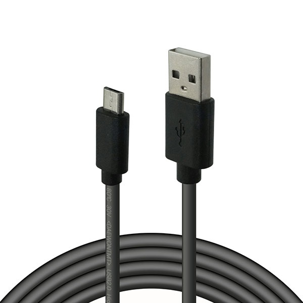 USB-A 2.0 to Micro 5핀 충전케이블, 보급형, DWUM05 [블랙/2m]