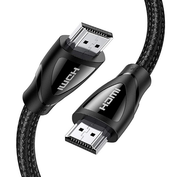 HDMI2.1 케이블, U-80401 [블랙메쉬/1m]