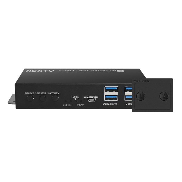 NEXTU-크이바 8922KVM-8K [HDMI KVM스위치/8K/2:1/USB/케이블미포함]