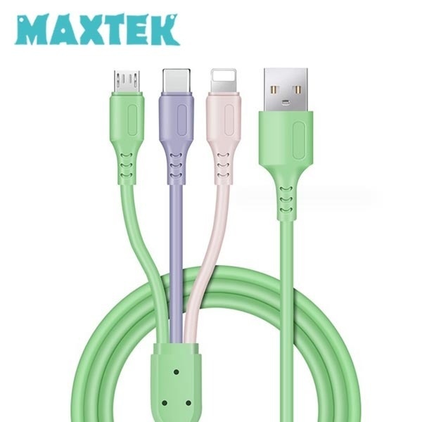 USB-A 2.0 to 3in1 초고속 충전케이블, MT155 [3m]