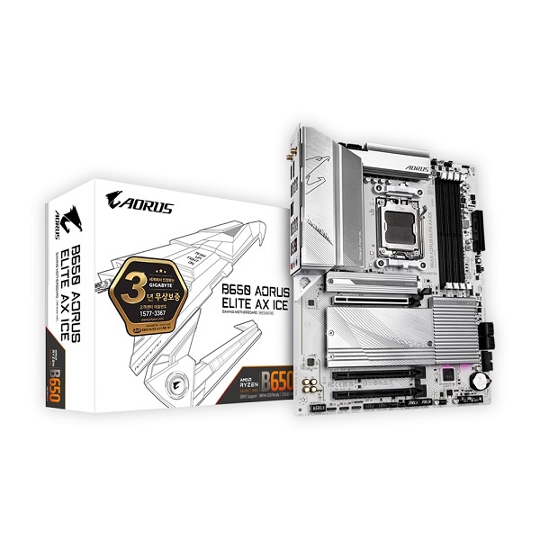 B650 AORUS ELITE AX ICE 제이씨현 (AMD B650/ATX)