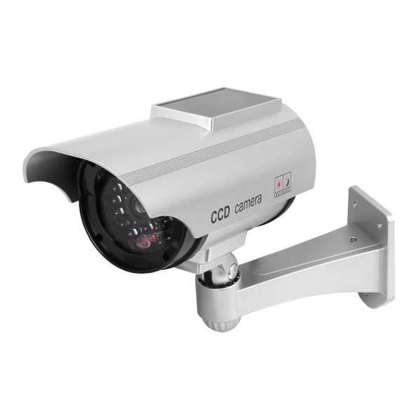 [(주)마루느루] 모형 CCTV, LX242 프리미엄 태양광 적외선 카메라(실버)