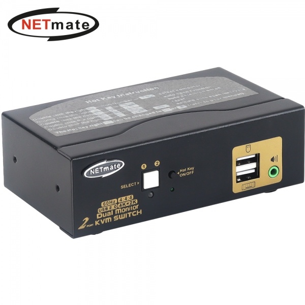 NETmate NM-HKD02D [HDMI KVM스위치/2:1/USB/케이블 포함]