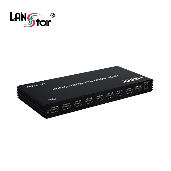 랜스타 LS-M8TS [모니터 분할기/KVM HDMI/8:1]