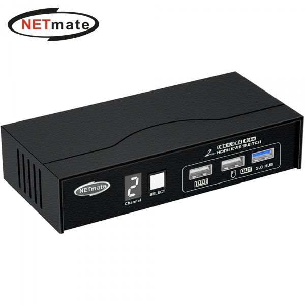 넷메이트 NM-HK8602P [HDMI KVM스위치/2:1/8K/USB]