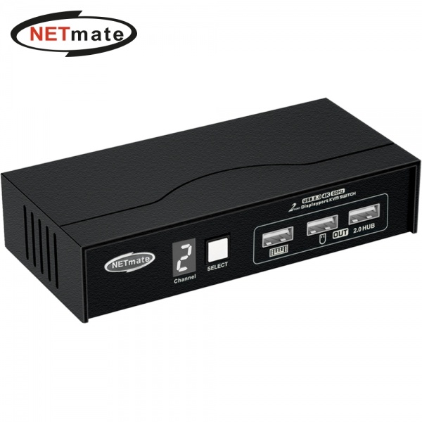 넷메이트  NM-DK4602P [KVM스위치/2:1/4K/USB]