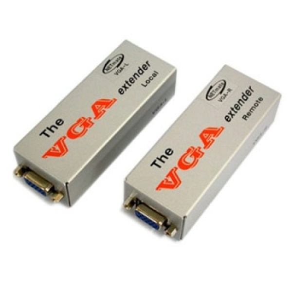 RGB(VGA) 리피터 송수신기 세트, VGA-E *RJ-45 최대 180m 연장*