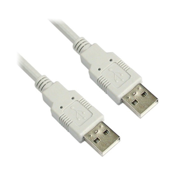 [AM-AM] USB-A 2.0 to USB-A 2.0 케이블, NETmate, NMC-UA250 [화이트/5m]