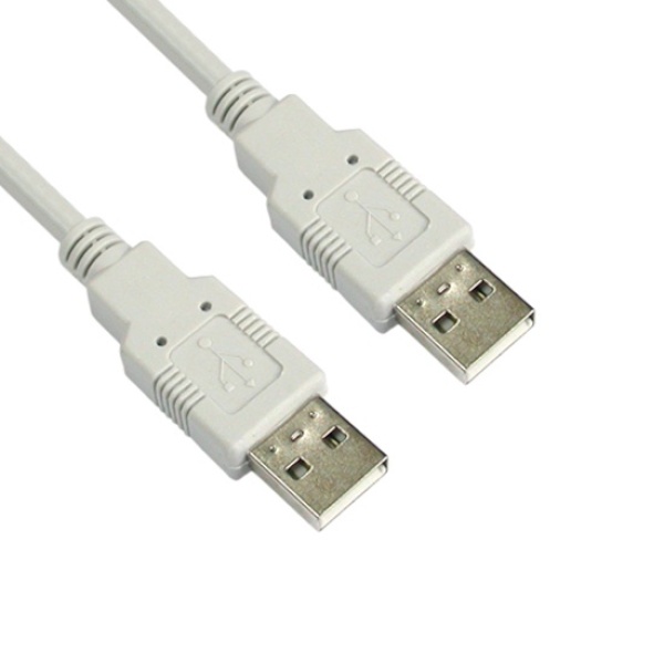 [AM-AM] USB-A 2.0 to USB-A 2.0 케이블, NETmate, NMC-UA218 [화이트/1.8m]