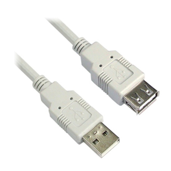 [AM-AF] USB-A 2.0 to USB-A 2.0 M/F 연장케이블, NMC-UF250 [화이트/5m]
