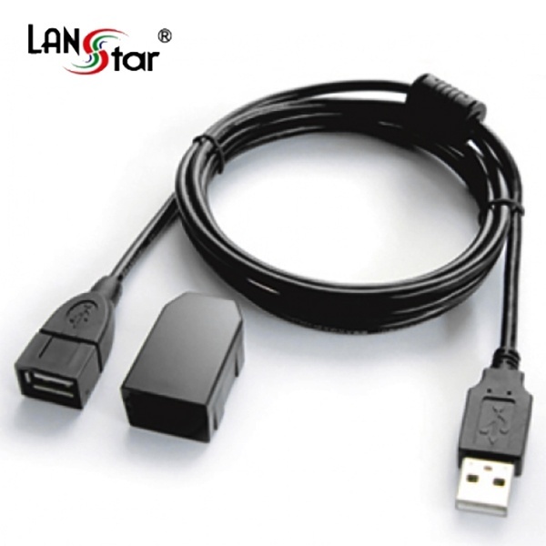 랜스타 USB2.0 연장 락(LOCK) 케이블 [AM-AF] 1.8M [LS-USBLOCK-1.8M]