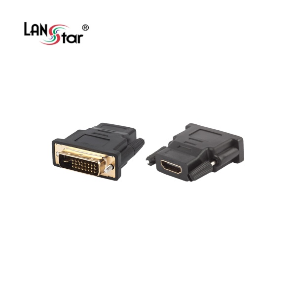 HDMI to DVI-D 듀얼 F/M 변환젠더, LS-DVI25M-HDMI-AF [블랙]
