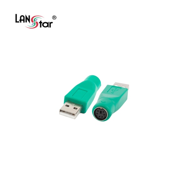 PS/2 to USB-A 2.0 F/M 변환젠더, LS-GEN-AM6F [그린]