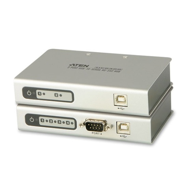에이텐 USB to RS232 컨버터 4포트 [UC2324] [실버]