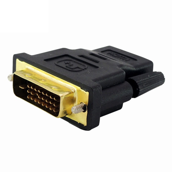 DVI-D 듀얼 to HDMI M/F 변환젠더, IN-DVI(M)HDMI(F) [블랙]