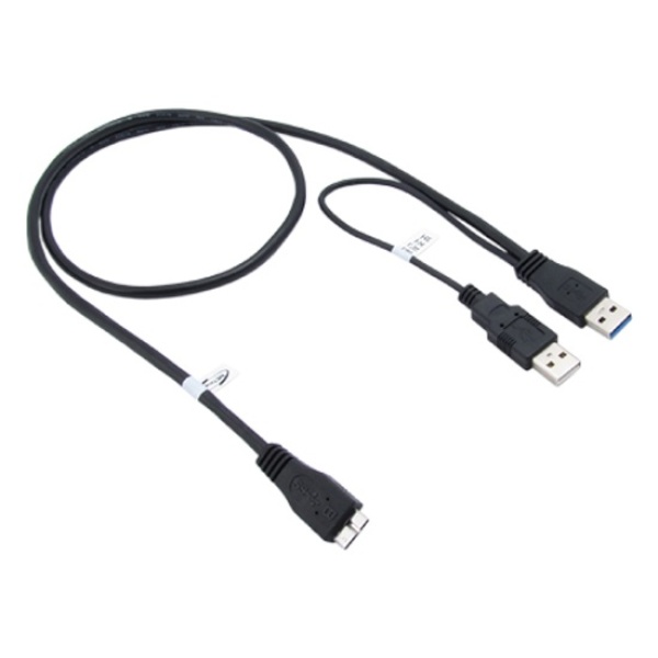 NETmate USB3.0 Y형 케이블 [AM-Micro B] 블랙 [NMP-UM308YB]