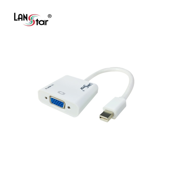 Mini DisplayPort 1.2 to RGB(VGA) 변환케이블, LS-MDP15 [화이트/0.2m]
