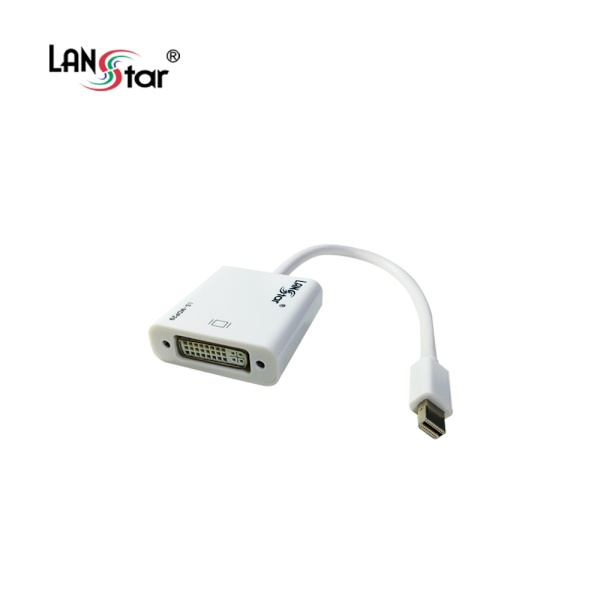 랜스타 Mini DP to DVI 컨버터, 오디오 미지원 [LS-MDP29] [화이트]