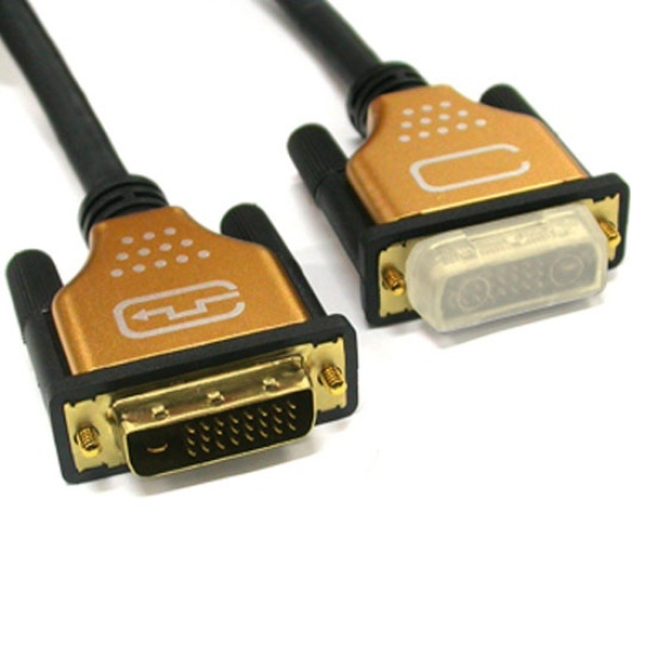 디바이스마트,컴퓨터/모바일/가전 > 네트워크/케이블/컨버터/IOT > HDMI/DP/DVI/RGB 케이블 > DVI 케이블,,DVI-D 듀얼 케이블, 골드메탈, NETmate, [10m/NMC-DD100GZ],기본단자 : DVI-D 듀얼 to DVI-D 듀얼 / 입출력 : 양방향 / 금도금 / 노이즈필터 / PVC