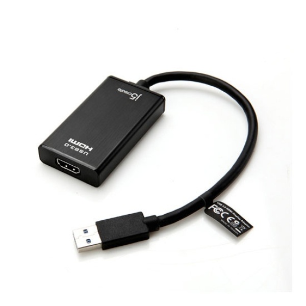 [이지넷유비쿼터스] 이지넷 USB to HDMI 컨버터, 오디오 지원 [NEXT-JUA350] [블랙]