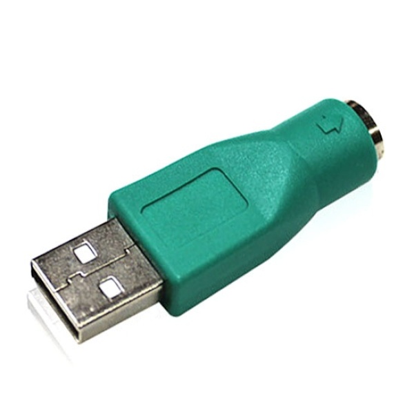 PNP PS2(F) to USB(M) 변환젠더 [그린]