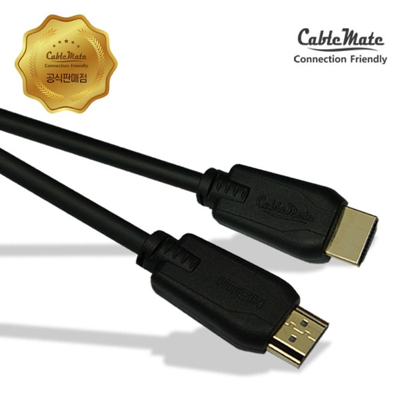 디바이스마트,컴퓨터/모바일/가전 > 네트워크/케이블/컨버터/IOT > HDMI/DP/DVI/RGB 케이블 > HDMI 케이블,,HDMI 1.4 케이블, 골드 CM2002 [1.5m],기본단자 : HDMI to HDMI / 입출력 : 양방향 / 금도금