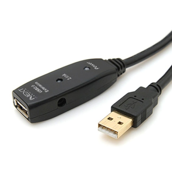 [이지넷유비쿼터스] 이지넷 USB 2.0 연장 리피터 케이블 [AM-AF] 30M [NEXT-USB30PW/아답터 포함]