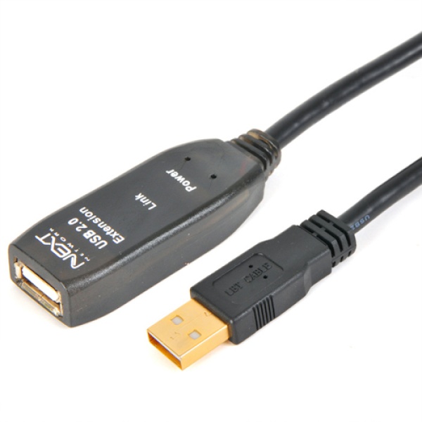 [이지넷유비쿼터스] 이지넷 USB 2.0 연장 쉴드 리피터 케이블 [AM-AF] 5M [NEXT-USB05 PLUS]
