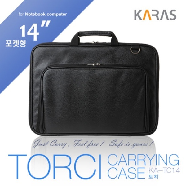 노트북 서류가방, KA-TC14 TORCI[14형/블랙]