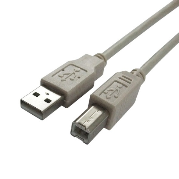 [AM-BM] USB-A 2.0 to USB-B 2.0 변환케이블, 프린터용, DW-USBAB-3M [그레이/3m]