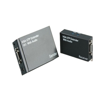 [Coms] 컴스 VGA 리피터 송수신기 세트, CL837 [오디오지원/최대300M/RJ-45]