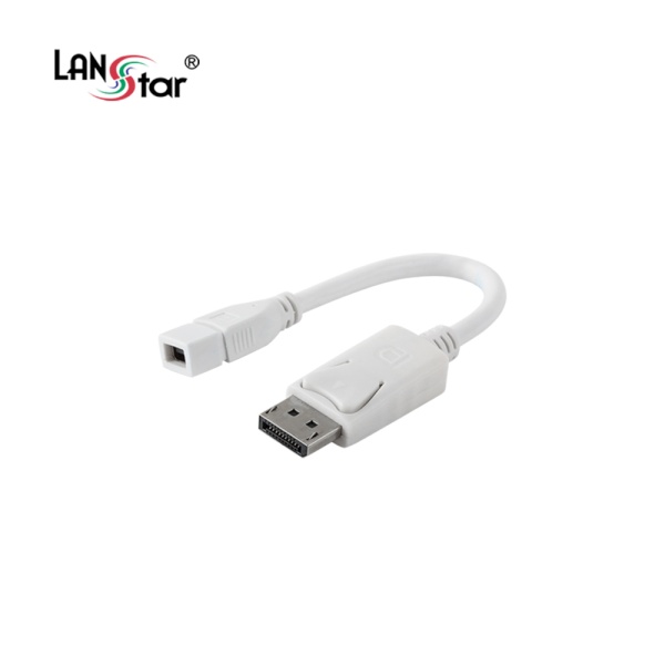 Mini DisplayPort to DisplayPort F/M 변환케이블, LS-M2DP-FM-0.2M [화이트/0.2m]