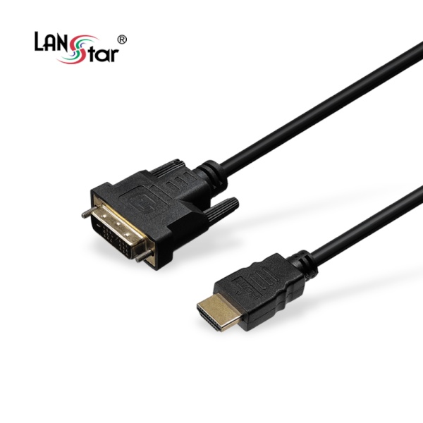 디바이스마트,컴퓨터/모바일/가전 > 네트워크/케이블/컨버터/IOT > HDMI/DP/DVI/RGB 케이블 > 변환 케이블,,DVI-D 싱글 to HDMI 1.4 변환케이블, LS-DVI19M-HDMI-5M [5m],기본단자 : DVI-D 싱글 to HDMI / 입출력 : 단방향 / 금도금 / 보호캡