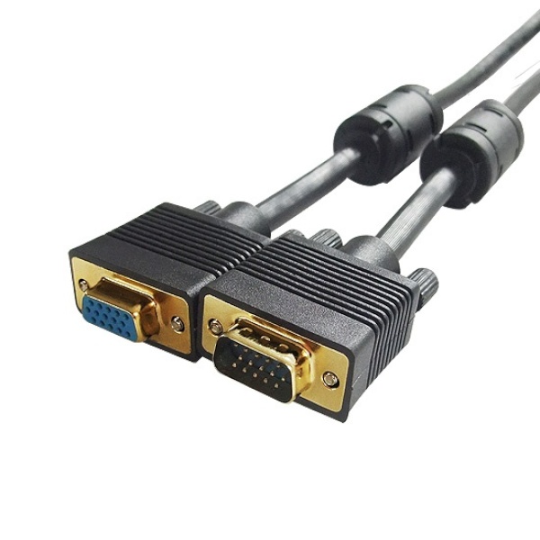 디바이스마트,컴퓨터/모바일/가전 > 네트워크/케이블/컨버터/IOT > HDMI/DP/DVI/RGB 케이블 > 연장 케이블,,RGB(VGA) to RGB(VGA) M/F 연장케이블, DW-RGBF-1.8M [블랙/1.8m],기본단자 : RGB(VGA) to RGB(VGA) / 입출력 : 단방향 / 코어수 : 3+4 / 금도금 / 보호캡 / 노이즈필터